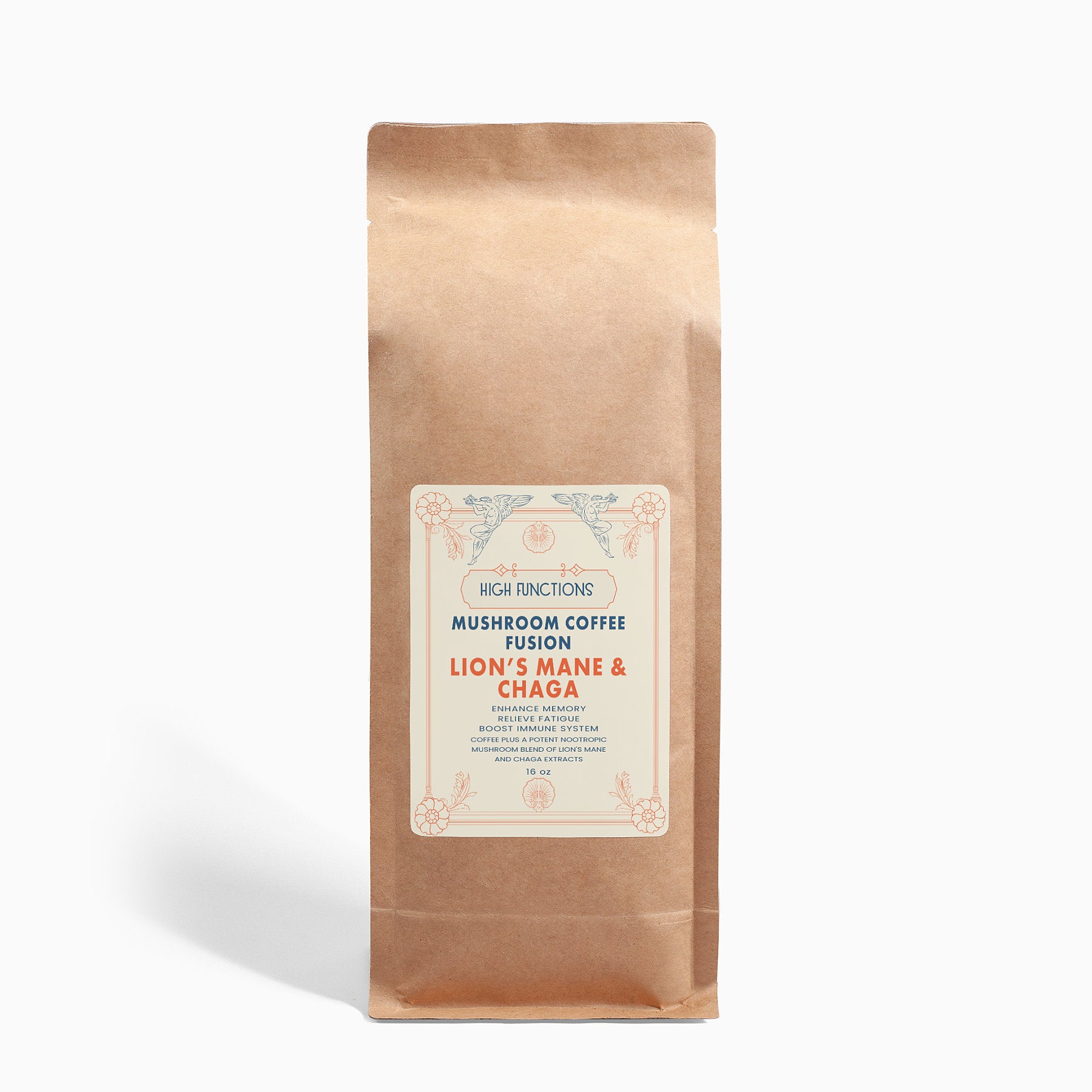 Mushroom Coffee Fusion - Lion’s Mane &amp; Chaga 16oz